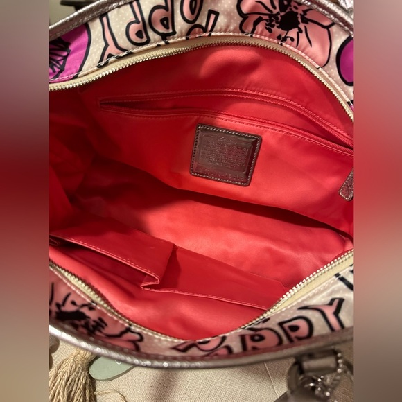 Coach Poppy Pedal Print Rocker Purse - Picture 3 of 6